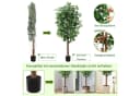 GarveeMore Künstlicher Ficus-Baum 122 cm Grün mit Zementtopf Bild 4