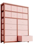 GarveeMore Kommode mit 16 Schubladen Rosa Bild 2