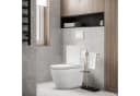 GarveeMore WC-Sitz Toilettendeckel mit Absenkautomatik D-Form Weiss Bild 1