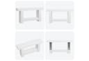 GarveeMore Konsolentisch Weiß Modern 2-stufig Bild 5