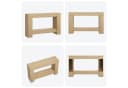 GarveeMore Konsolentisch Beige 2-stufig Holz Bild 5