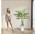 GarveeMore Künstliche Palme 150 cm Grün UV-beständig Bild 3