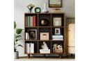GarveeMore Bücherregal Würfelregal 9 Fächer Braun Bild 1