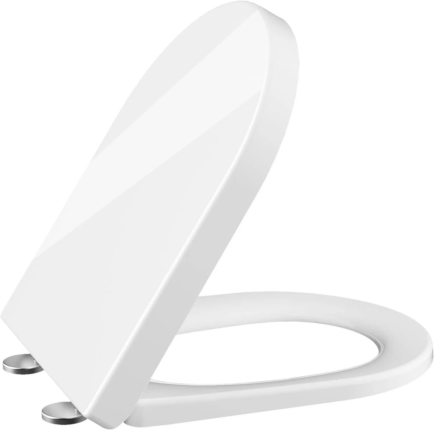 GarveeMore WC-Sitz Toilettendeckel mit Absenkautomatik D-Form Weiss - Bild 2