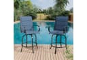 GarveeMore Gartenstuhl 2er-Set drehbare Barhocker UV-beständig Bild 1