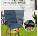 GarveeMore Gartenstuhl 2er-Set drehbare Barhocker UV-beständig Bild 5