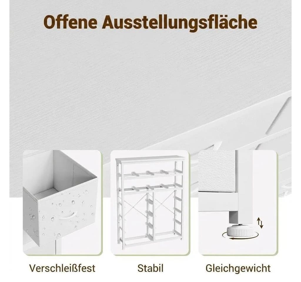 GarveeMore Kommode Aufbewahrungsschrank mit 16 Schubladen Weiß - Bild 4
