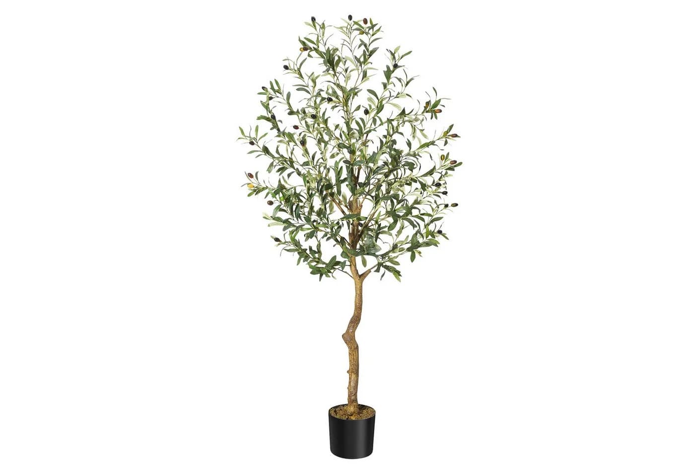 GarveeMore Künstlicher Olivenbaum Grün Betonfuß - Bild 2