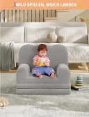 GarveeMore Kindersofa 2-in-1 Schlafsofa Klappsofa Bild 1