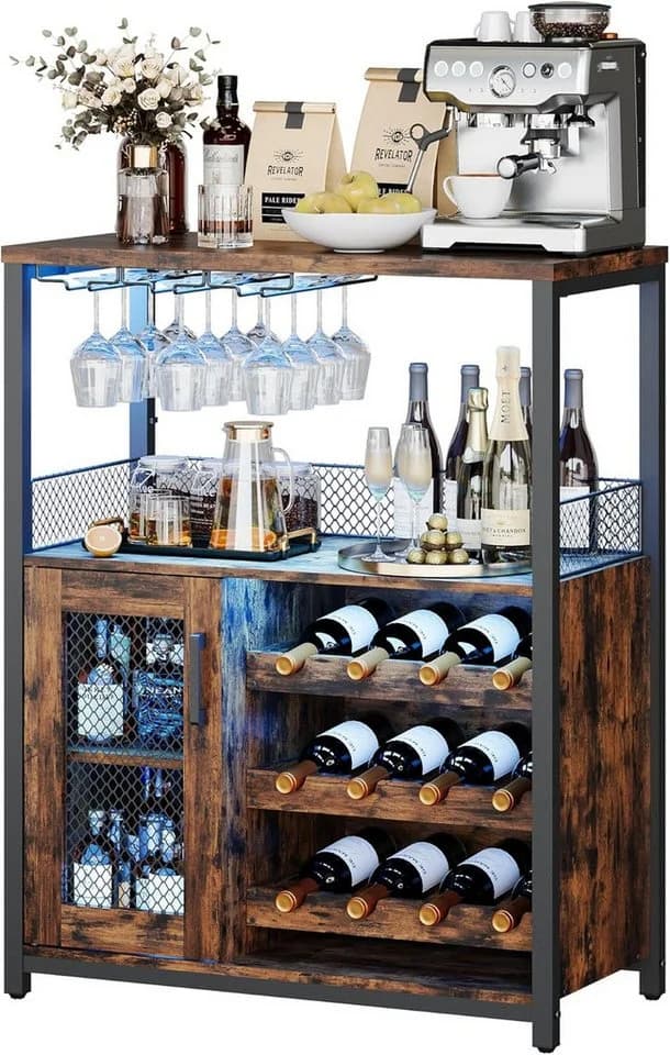 GarveeMore Weinschrank mit Glashalter 69x35x92cm - Bild 2