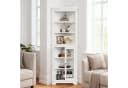 GarveeMore Eckschrank mit Türen und offenen Regalen Bild 3