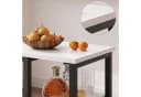 GarveeMore Esstisch Bartisch mit 2 Hockern Weiß Bild 4