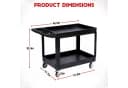 GarveeMore Servierwagen 250kg Tragkraft 360° Rollen Polypropylen Bild 1