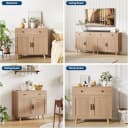 GarveeMore Sideboard mit Stauraum, Buffet mit Schubladen und Türen für Wohnzimmer, Küche, Kaffeebar-Schrank, Konsolentisch Bild 5