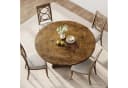 GarveeMore Esstisch rund Industriestil Holzplatte 119 cm Bild 3