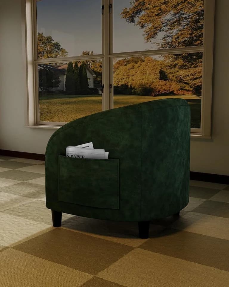 GarveeMore Sessel Bouclé-Sessel Wohnzimmer Sessel