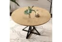 GarveeMore Esstisch Holz Metallsockel 4 Personen Bild 4