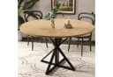 GarveeMore Esstisch Holz Metallsockel 4 Personen Bild 5