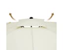 GarveeMore Gartenschirm 300x300cm Aluminium UV50+ Beige/Weiß Bild 3