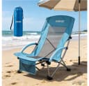 GarveeMore Klappstuhl Hoher Strandstuhl Klappbar Tragbar Bild 4