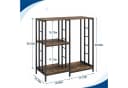 GarveeMore Küchenorganizer-Set Braun 4-stöckiges Regal Bild 3