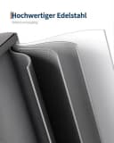 GarveeMore Mülleimer 2x40L Edelstahl Grau/Weiß Soft-Close Tretmülleimer Bild 4