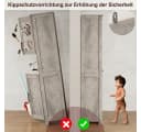 GarveeMore Küchenbuffet Grau 5 Türen & 2 Regale Bild 5