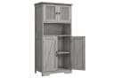 GarveeMore Hochschrank Grau mit 4 Türen und verstellbaren Böden Bild 2