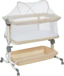 GarveeMore Babybett 3-in-1 Beige Höhenverstellbar Mit Netz Bild 2