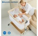 GarveeMore Babybett 3-in-1 Beige Höhenverstellbar Mit Netz Bild 4