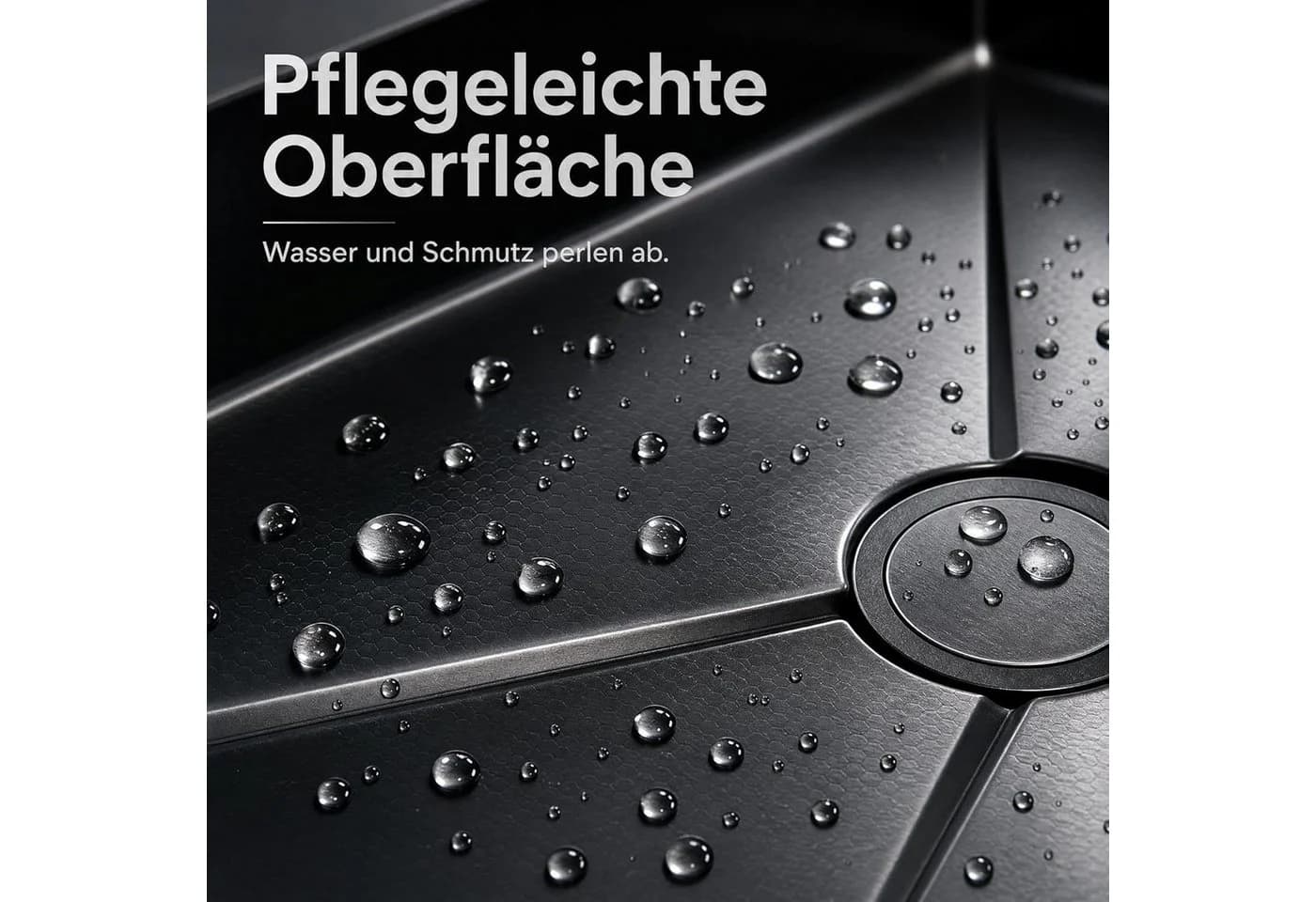 GarveeMore Einbauspüle Edelstahl 80x45cm Schwarz - Bild 5