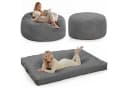 GarveeMore 3-in-1 Sitzsack Grau Memory-Schaumstoff umwandelbar Bild 2
