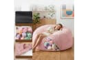 GarveeMore 3-in-1 Sitzsack Grau Memory-Schaumstoff umwandelbar Bild 5