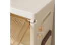 GarveeMore Klappdeckelschrank Faltbar Milchweiß Tee-Tür Bild 4