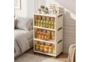 GarveeMore Klappdeckelschrank Faltbar Milchweiß Tee-Tür Bild 5