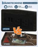 GarveeMore Eckschrank 5 Ebenen MDF Barschrank mit LED, Steckdose & Glashalter Bild 5