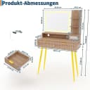 GarveeMore Schminktisch Beleuchtet mit Spiegel und LED Bild 1