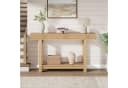 GarveeMore Konsolentisch Landhausstil Beige 2-stöckig Bild 4