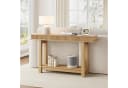 GarveeMore Konsolentisch Landhausstil Beige 2-stöckig Bild 5