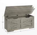 GarveeMore Sitzbank Aufbewahrungsbox Holz 100cm mit Sicherheits-Scharnier Bild 1