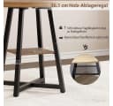 GarveeMore Runder Esstisch Industrial-Stil mit Ablagefach Bild 5
