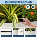 GarveeMore Hochbeet Metall Pflanzkasten Rostbeständig Beige/Grün Bild 5
