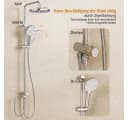 GarveeMore Duschsystem mit Regenduschkopf & Handbrause Edelstahl Bild 1