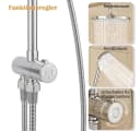 GarveeMore Duschsystem mit Regenduschkopf & Handbrause Edelstahl Bild 5