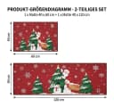 GarveeMore Weihnachtsmann Türmatte Rutschfest Waschbar Bild 1