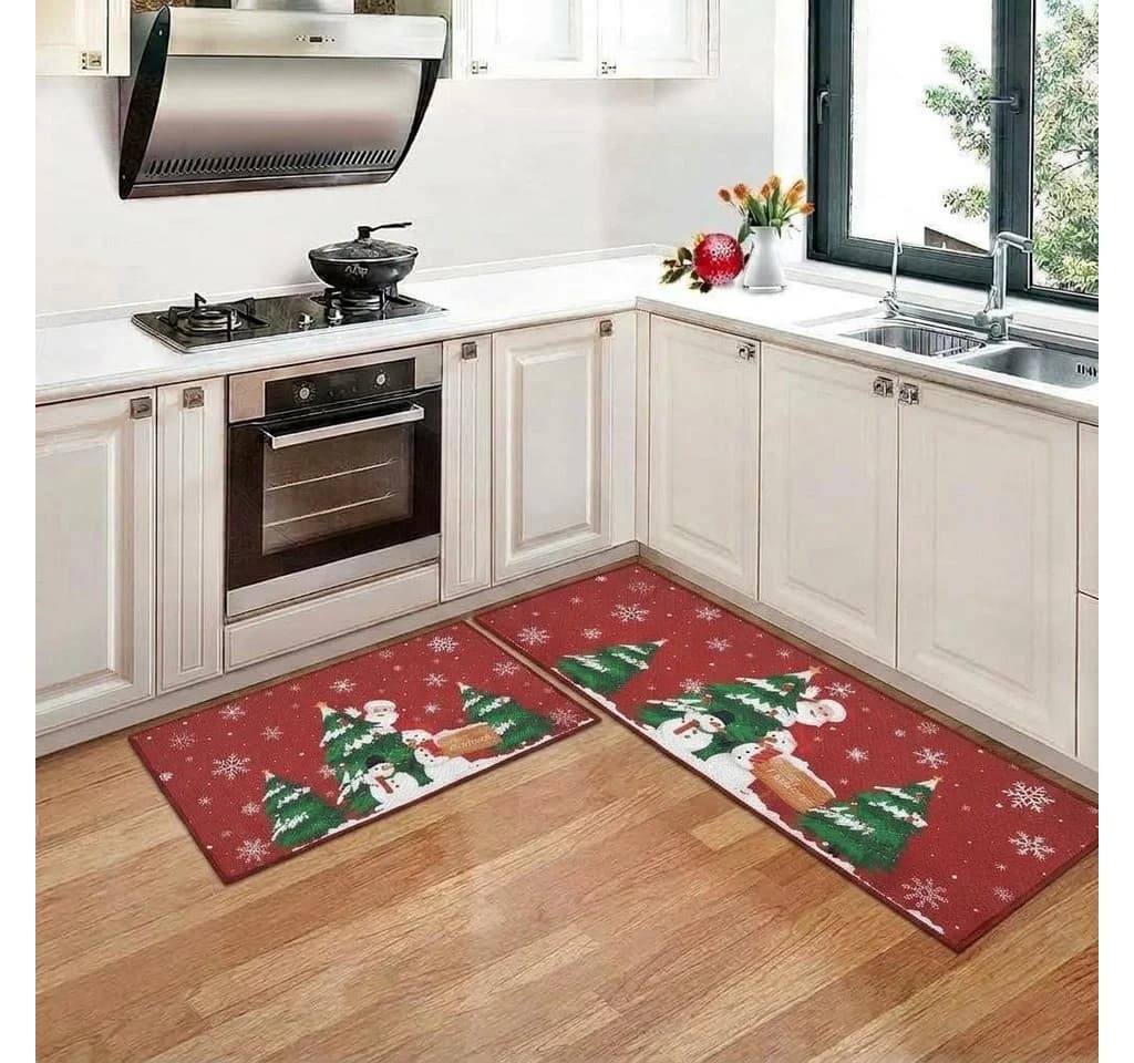 GarveeMore Weihnachtsmann Türmatte Rutschfest Waschbar - Bild 2