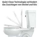 GarveeMore Toilettensitz Rund Weiß Soft-Close Schnell-Release Bild 4