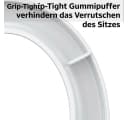 GarveeMore Toilettensitz Rund Weiß Soft-Close Schnell-Release Bild 5