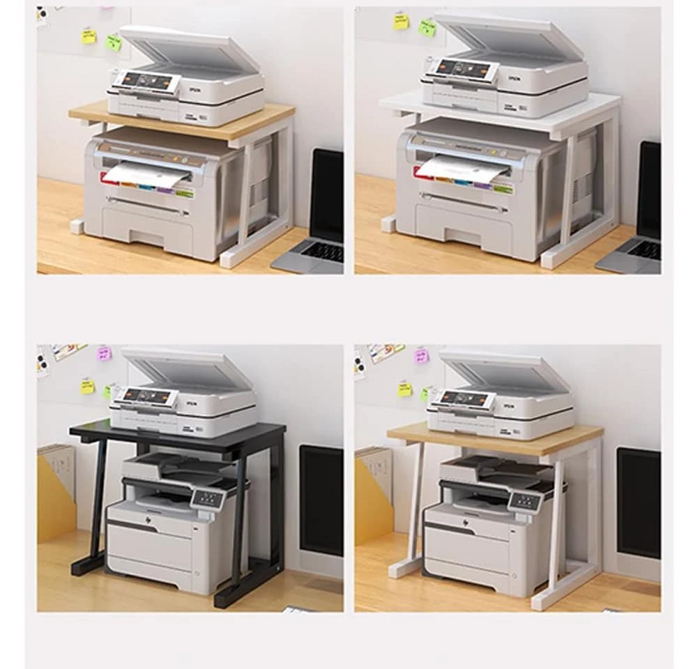 GarveeMore Schreibtisch 2-Tier Holz Desktop Drucker Stand - Bild 4
