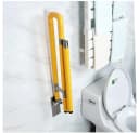 GarveeMore Haltegriff Toilette Edelstahl Zusammenklappbar Gelb Bild 1